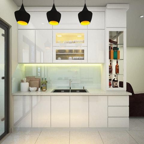 Tủ bếp nhựa Acrylic AC8