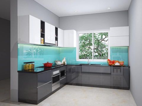 Tủ bếp nhựa Acrylic AC10