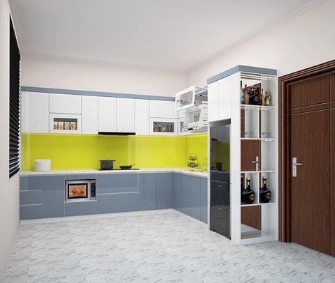 Tủ bếp nhựa Acrylic AC13