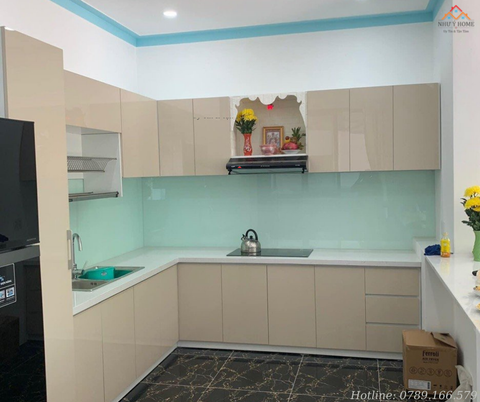 Tủ bếp cánh phủ Acrylic cao cấp - A5