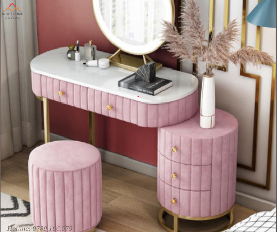 Bàn trang điểm BISA tròn