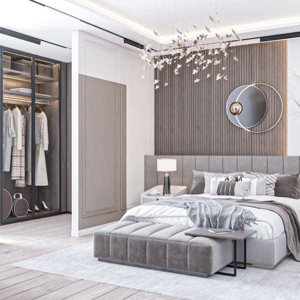 Nội thất phòng ngủ tân cổ điển C18