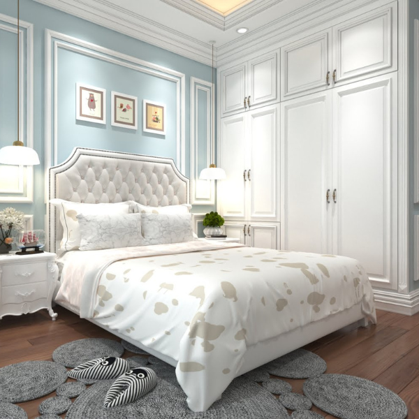Nội thất phòng ngủ tân cổ điển C20
