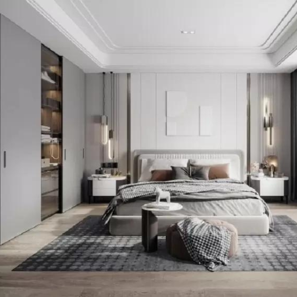 Nội thất phòng ngủ tối giản C24