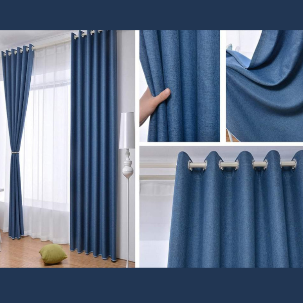 Rèm vải hiện đại phòng ngủ 2 lớp chống nắng R05