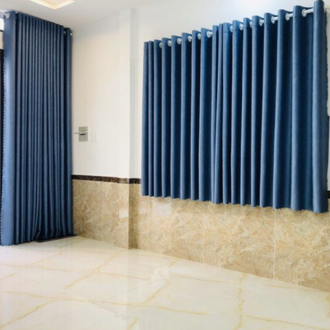 Rèm vải hiện đại 1 lớp chống nắng R10