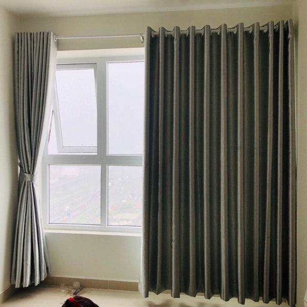 Rèm vải hiện đại phòng ngủ 1 lớp chống nắng R11