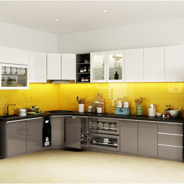 Tủ bếp nhựa acrylic AC011