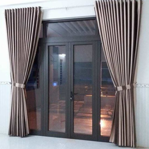 Rèm vải hiện đại phòng ngủ 1 lớp chống nắng R12