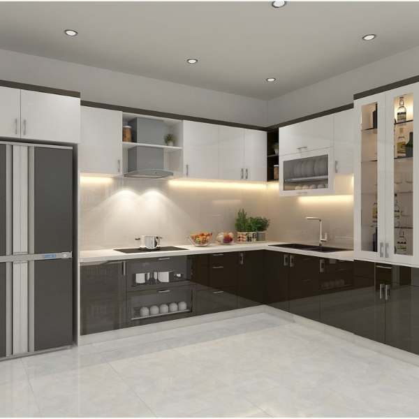 Tủ bếp nhựa acrylic AC012