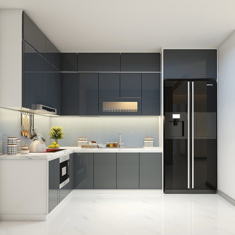 Tủ bếp nhựa acrylic AC014