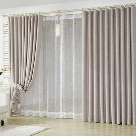 Rèm vải hiện đại 2 lớp chống nắng R17