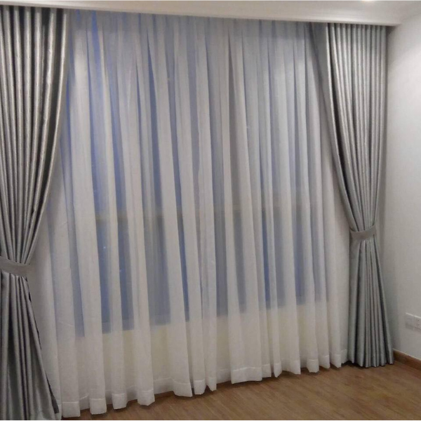 Rèm vải hiện đại 2 lớp chống nắng R20