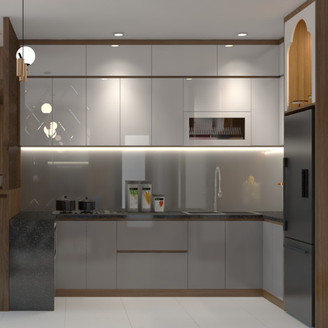 Tủ bếp nhựa acrylic AC019