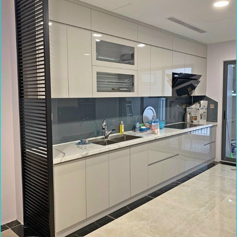 Tủ bếp nhựa acrylic AC020