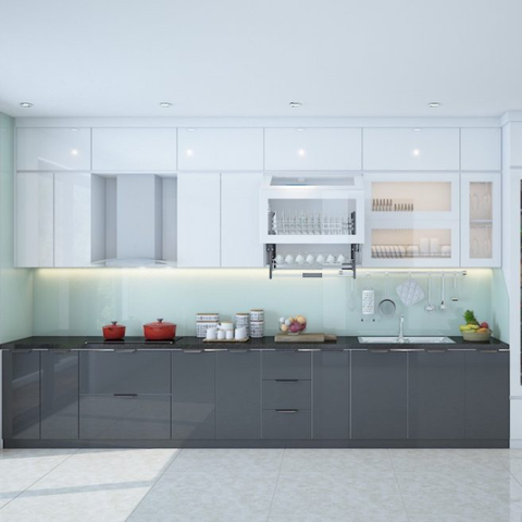 Tủ bếp nhựa acrylic AC021