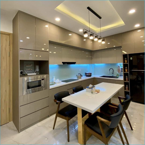 Tủ bếp nhựa acrylic AC023