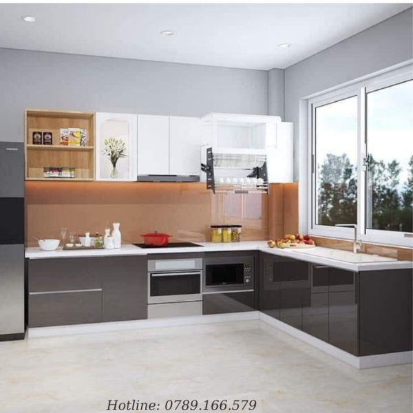 Tủ bếp nhựa acrylic AC024