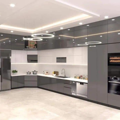 Tủ bếp nhựa acrylic AC025