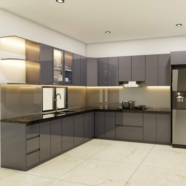 Tủ bếp nhựa acrylic AC027