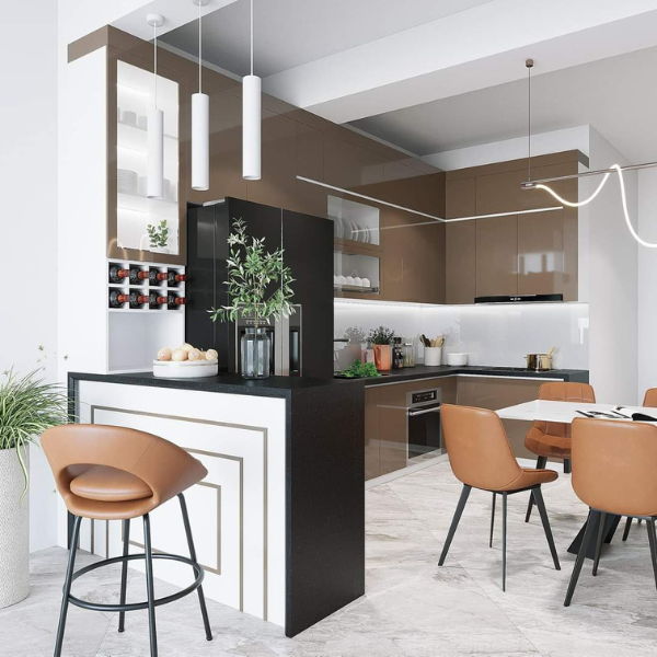 Tủ bếp nhựa acrylic AC004