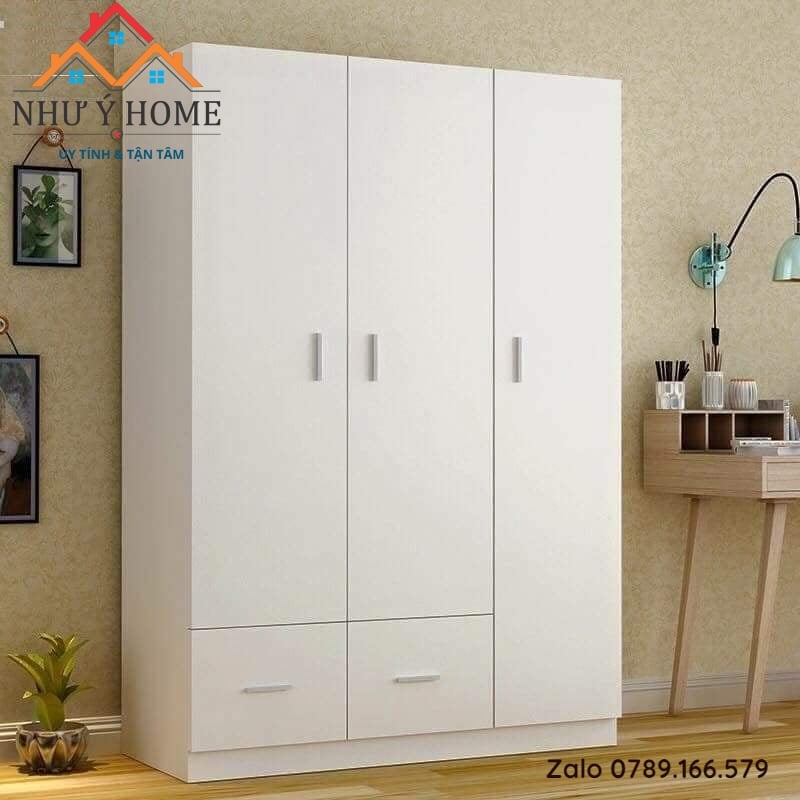 Tủ nhựa quần áo 3 cánh Như Ý Home H12