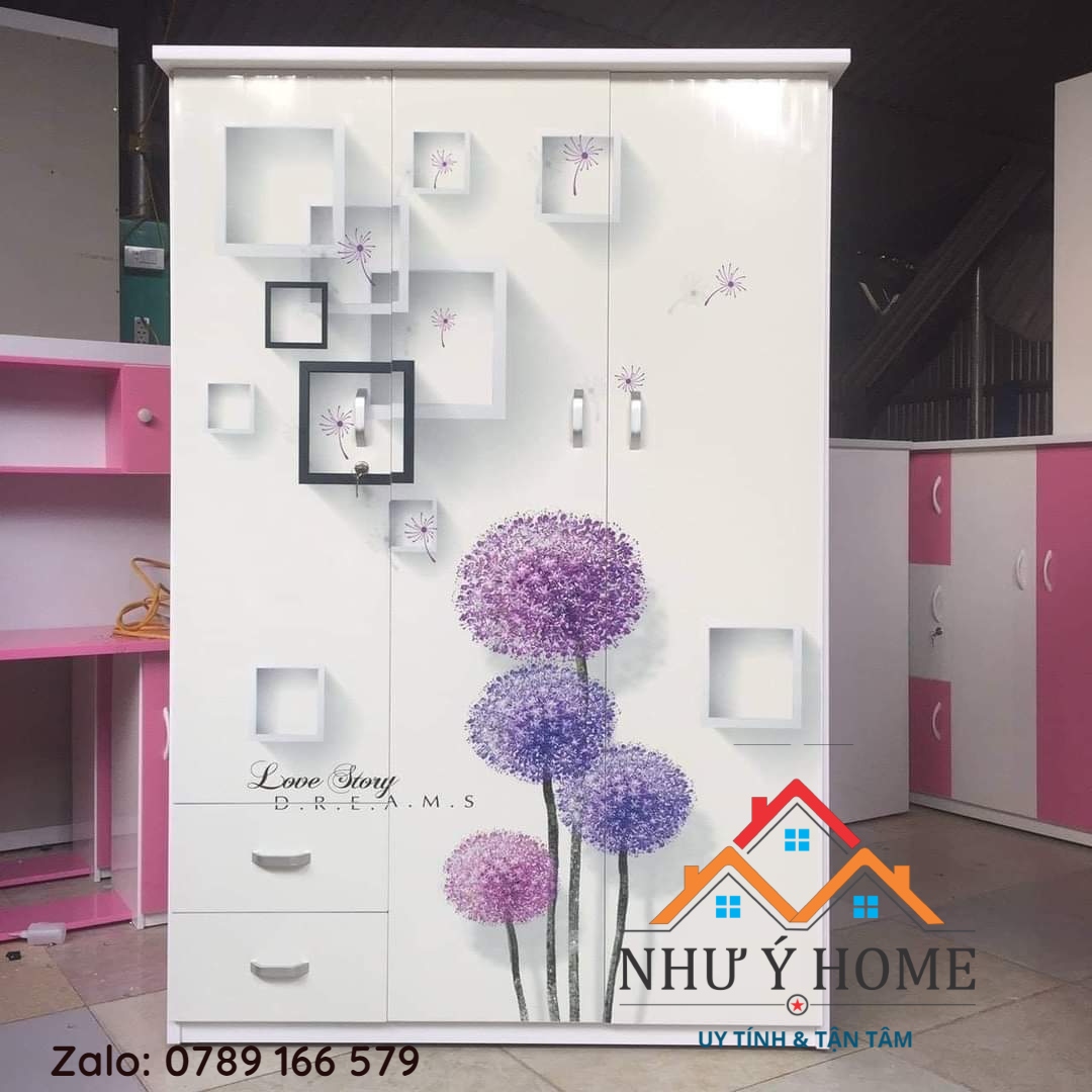 Tủ nhựa quần áo 3D  TN007 Như Ý Home