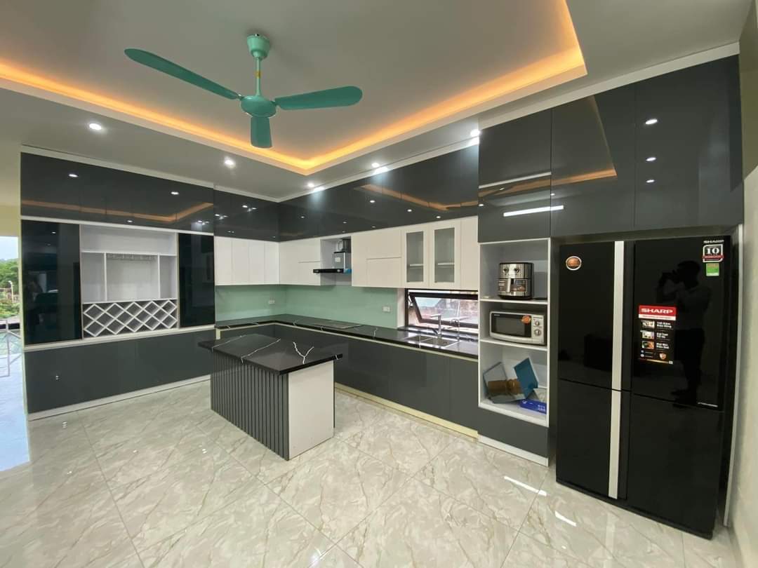Tủ bếp nhựa Acrylic cao cấp - A12