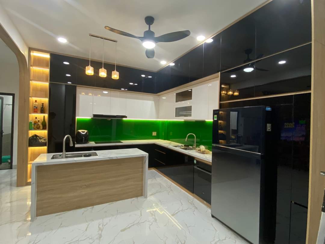 Tủ bếp nhựa Acrylic cao cấp - A11