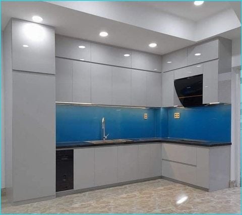 Tủ bếp cánh phủ Acrylic cao cấp - A7