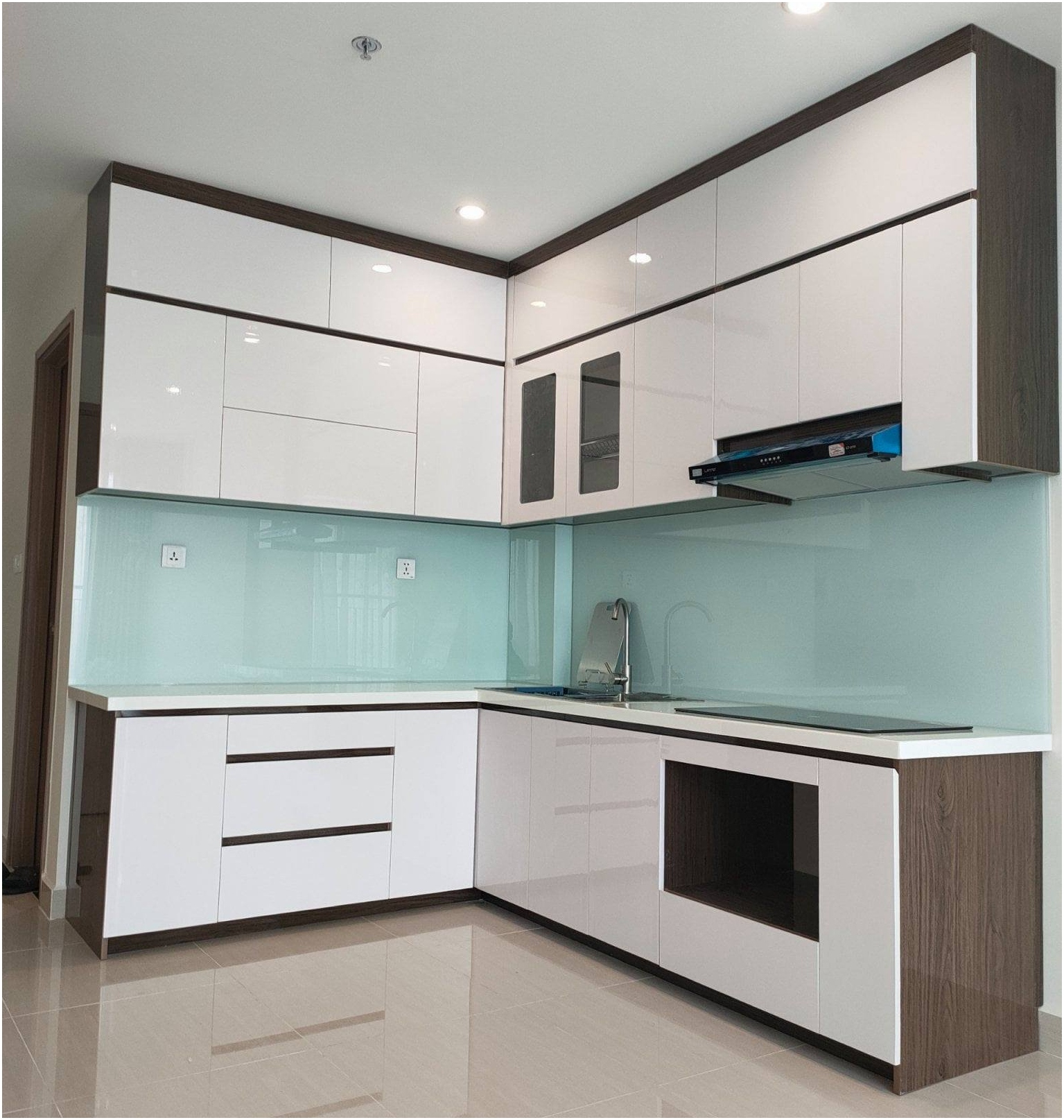 Tủ bếp nhựa acrylic AC006