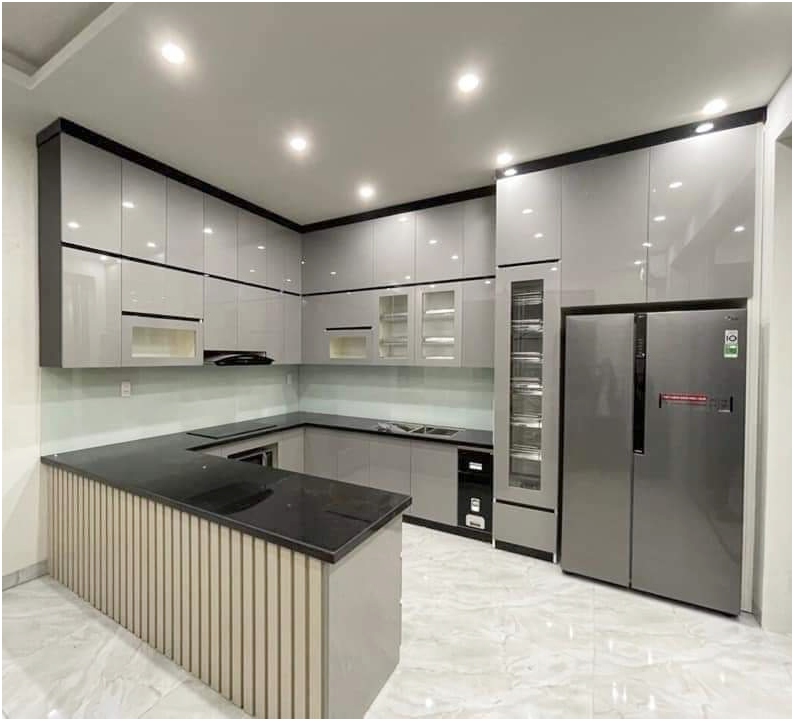 Tủ bếp nhựa acrylic AC002