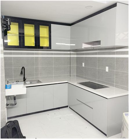 Tủ bếp nhựa acrylic AC008