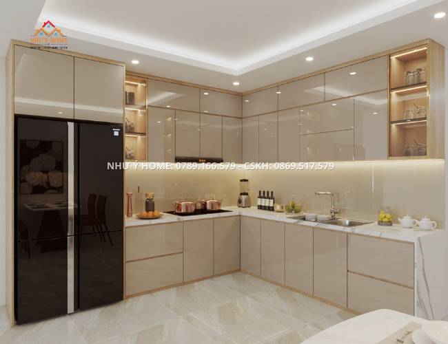 Tủ bếp nhựa VincoPro cao cấp BNP004