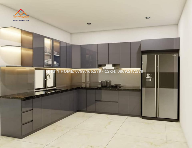 Tủ bếp nhựa VincoPro cao cấp BNP012