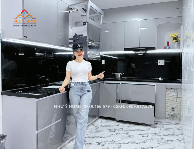 Tủ bếp nhựa VincoPro cao cấp BNP028