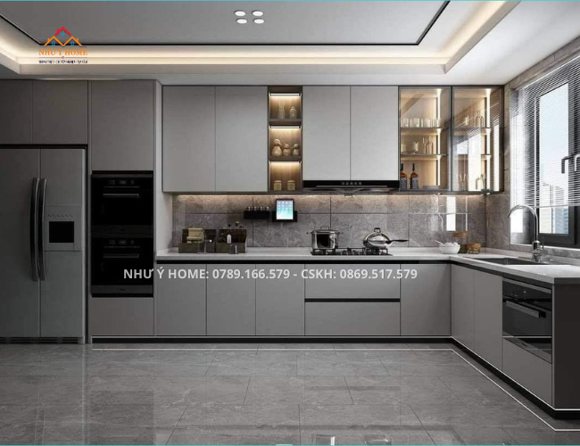 Tủ bếp nhựa VincoPro cao cấp BNP033