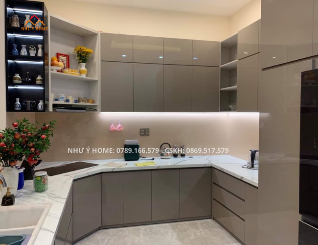 Tủ bếp nhựa VincoPro cao cấp BNP034