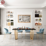  BAC-136 Bộ bàn ăn Royal Ceramic và 4 ghế Fil Noir Ami 