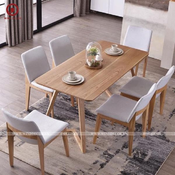  BA-14 Bộ Bàn Ăn Grace Wood và 4 Ghế Obama 