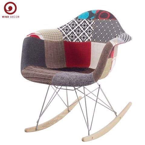  Ghế A03 - Ghế Eames Thổ Cẩm Bập Bênh 