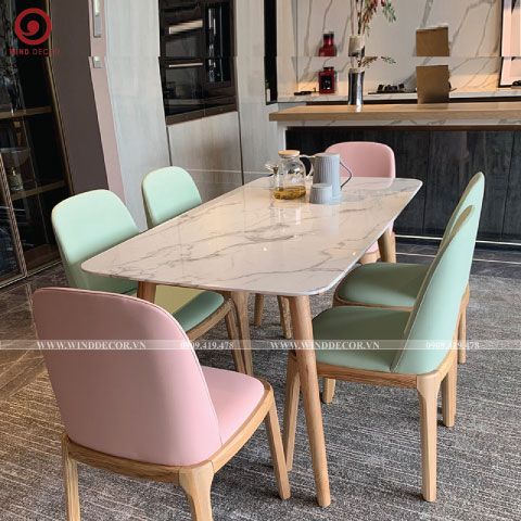  BAC-137 Bộ bàn ăn Uli Ceramic và 4 ghế Grace 