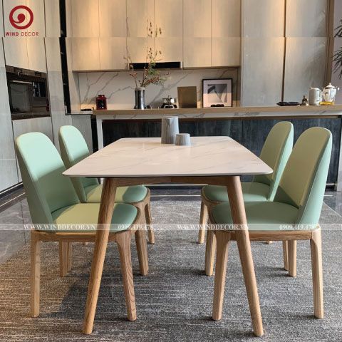  BAC-137 Bộ bàn ăn Uli Ceramic và 4 ghế Grace 