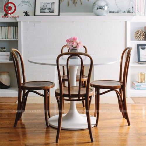  BA-07 Bộ Bàn Ăn B-15 và 4 Ghế Thonet 