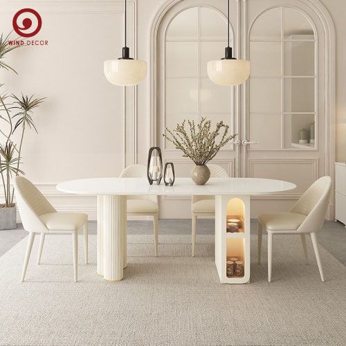  BAC-130 Bô bàn ăn 4 ghế Moon 