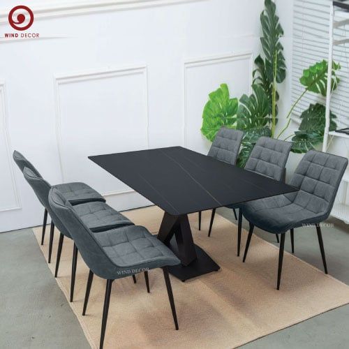  BAC-152 Bộ bàn ăn Stratos Ceramic và 6 ghế Poly 