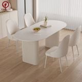  BAC-45 Bộ bàn ăn Oval Wood và 4 Ghế Monina 