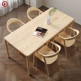  BA-36 Bộ Bàn Ăn Neva và 4 Ghế Neva ASH Có Tay 