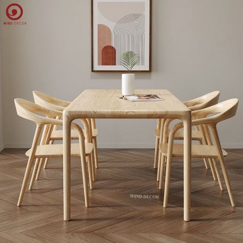  BA-36 Bộ Bàn Ăn Neva và 4 Ghế Neva ASH Có Tay 