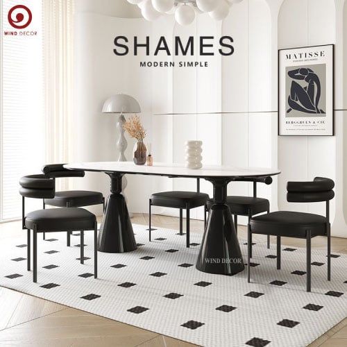  BAC-84 Bộ bàn ăn 4 Ghế Tùy Chọn Màu Sắc 